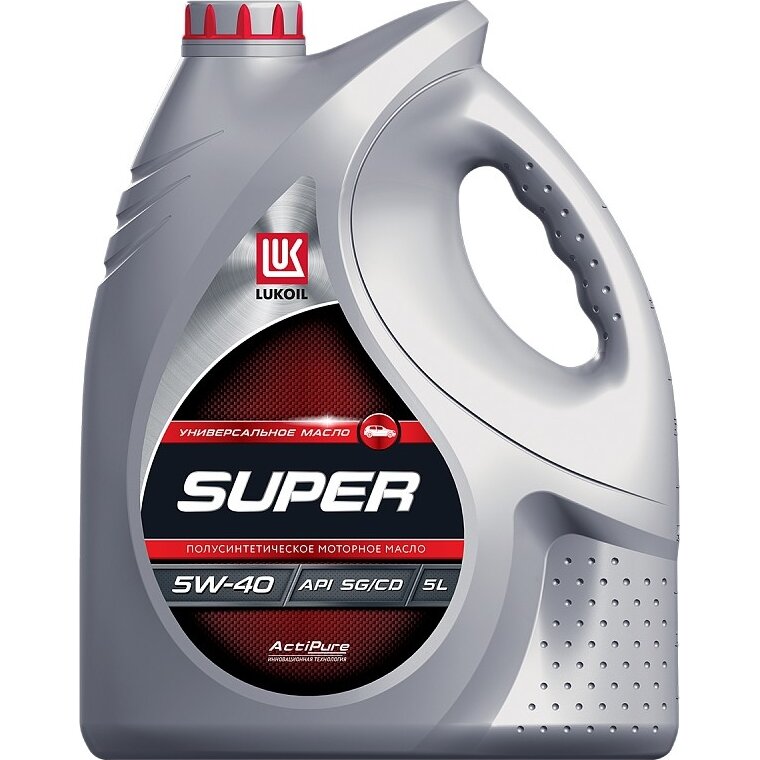 Масло моторное Лукойл Супер 5w40 полусинтетическое, SG/CD, универсальное, 5л
Масло моторное Лукойл Супер 5w40 полусинтетическое, SG/CD, универсальное, 5л