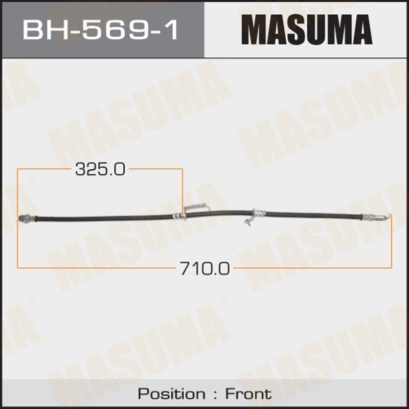 Шланг тормозной "Masuma" T- /front/ RAV4 ACA3# RH
Шланг тормозной "Masuma" T- /front/ RAV4 ACA3# RH