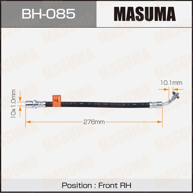 Шланг тормозной "Masuma" T- /front/ Land Cruiser #J8# RH
Шланг тормозной "Masuma" T- /front/ Land Cruiser #J8# RH