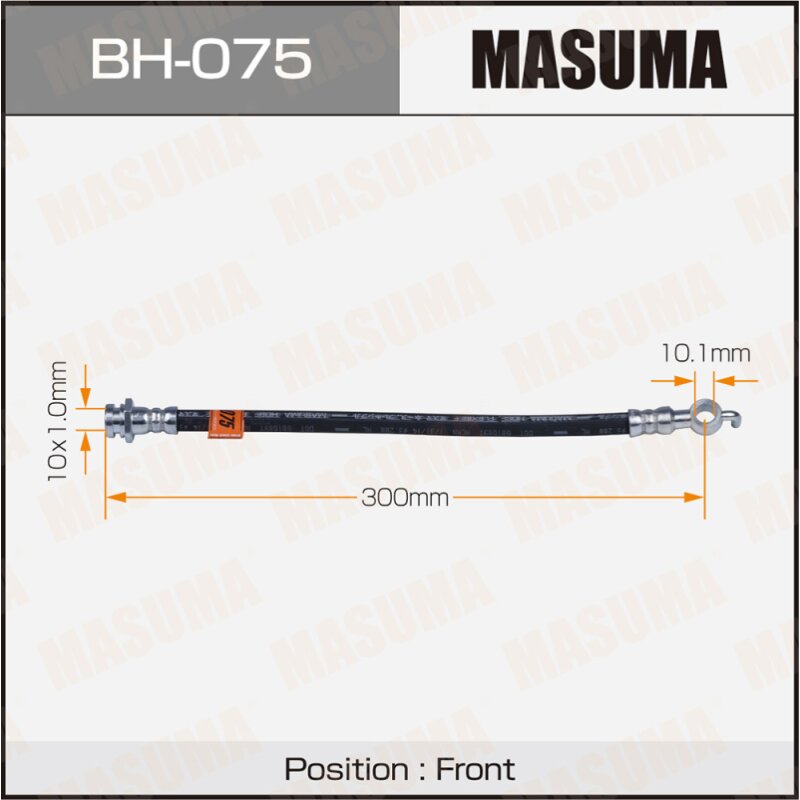 Шланг тормозной "Masuma" Mz- /front/ Bongo 2WD
Шланг тормозной "Masuma" Mz- /front/ Bongo 2WD