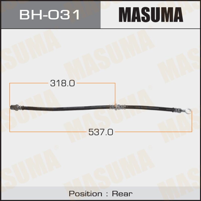 Шланг тормозной "Masuma" S- /rear/ Impreza (9205-0008), Legasy (8902-9812),Forester (9610-0202) RH
Шланг тормозной "Masuma" S- /rear/ Impreza (9205-0008), Legasy (8902-9812),Forester (9610-0202) RH