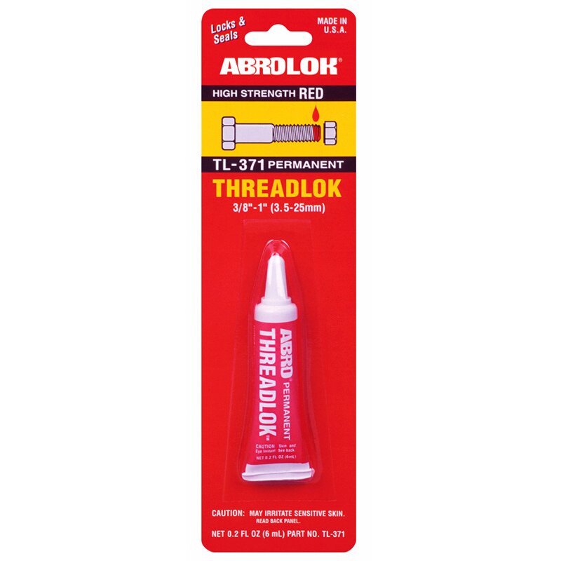 Фиксатор резьбы ABRO TL-371 неразъёмный, красный, туба 6мл
Фиксатор резьбы ABRO TL-371 неразъёмный, красный, туба 6мл