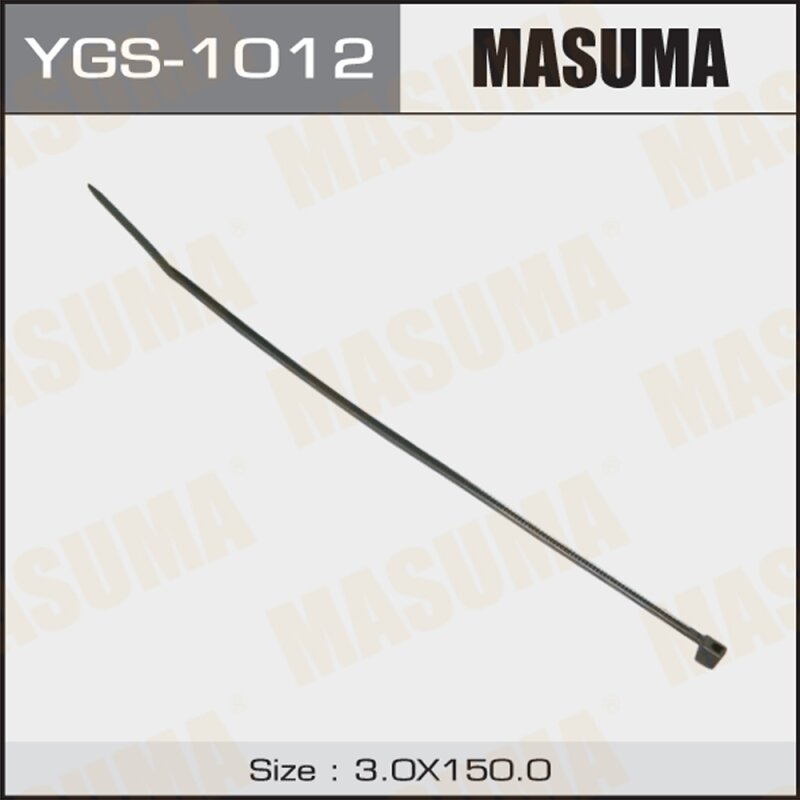 Хомут пластиковый MASUMA YGS-1012 черный 3х150, 100 шт (стоимость за упаковку 100 шт
Хомут пластиковый MASUMA YGS-1012 черный 3х150, 100 шт (стоимость за упаковку 100 шт