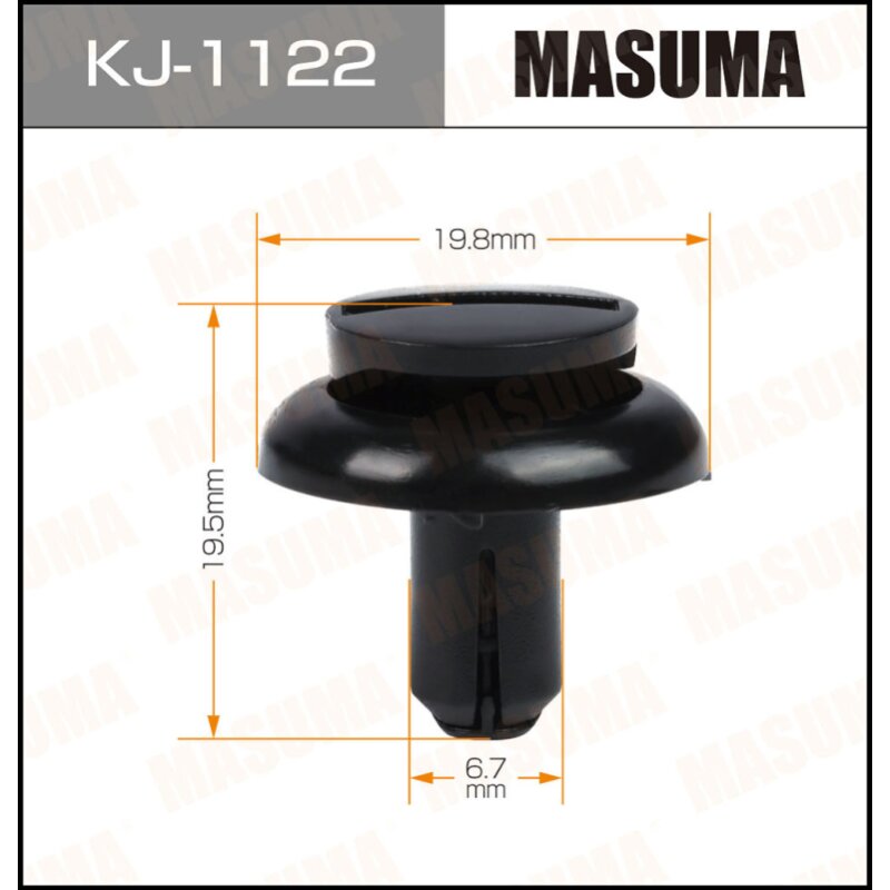 Клипса крепежная MASUMA KJ-1122 (OEM 90467-07150)
Клипса крепежная MASUMA KJ-1122 (OEM 90467-07150)