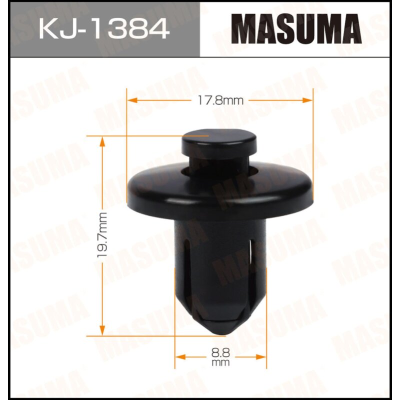 Клипса крепежная MASUMA KJ-1384 (OEM 90467-09176)
Клипса крепежная MASUMA KJ-1384 (OEM 90467-09176)