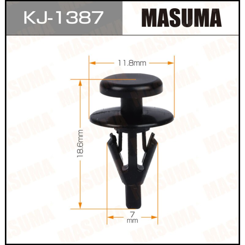 Клипса крепежная MASUMA KJ-1387 (OEM 67869-12050) (стоимость за упаковку 50 шт
Клипса крепежная MASUMA KJ-1387 (OEM 67869-12050) (стоимость за упаковку 50 шт