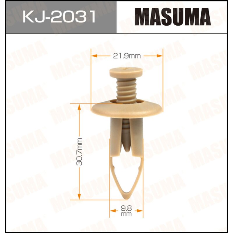 Клипса крепежная MASUMA KJ-2031 салонная бежевая (OEM MR777040)
Клипса крепежная MASUMA KJ-2031 салонная бежевая (OEM MR777040)