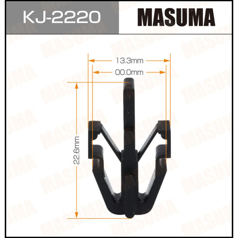 Клипса крепежная MASUMA KJ-2220 (OEM 90467-13011
Клипса крепежная MASUMA KJ-2220 (OEM 90467-13011