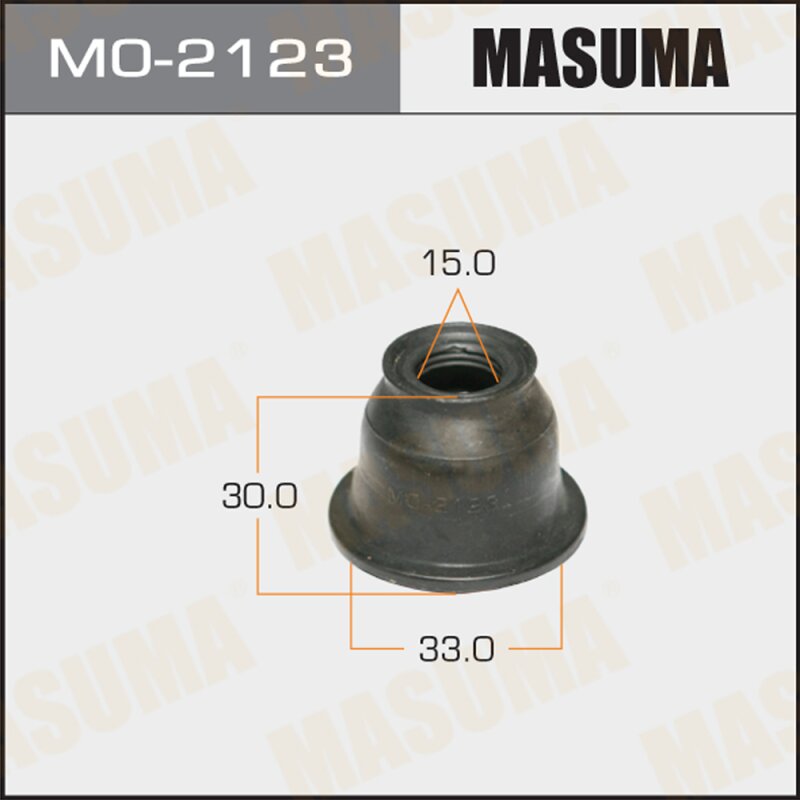 Шаровой пыльник "Masuma" 15х33х30
Шаровой пыльник "Masuma" 15х33х30