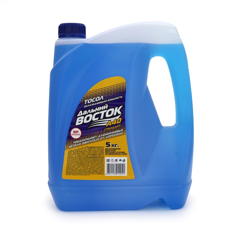 Тосол Дальний Восток А-40М G11, синий, -40°C, 5кг
Тосол Дальний Восток А-40М G11, синий, -40°C, 5кг