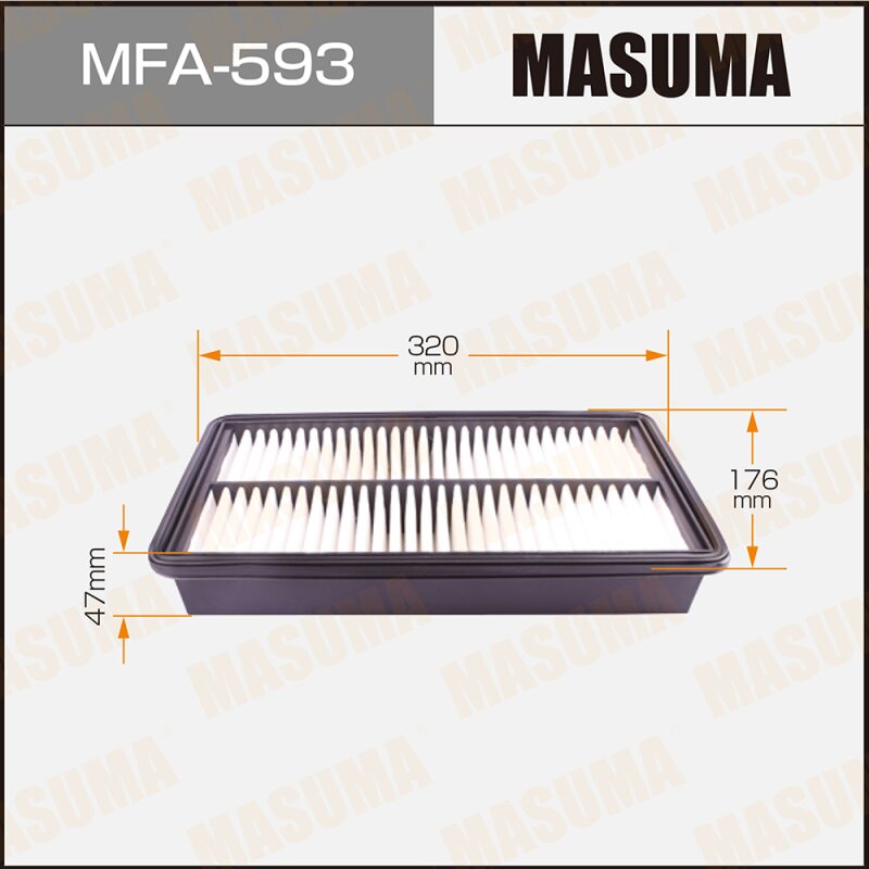 Фильтр воздушный Masuma A-470, арт. MFA-593
Фильтр воздушный Masuma A-470, арт. MFA-593