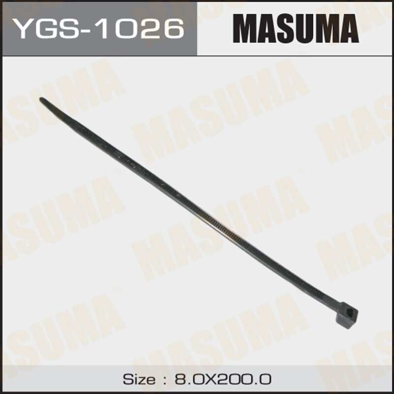 Хомут пластиковый MASUMA YGS-1026 черный 8х200мм, 25 шт
Хомут пластиковый MASUMA YGS-1026 черный 8х200мм, 25 шт