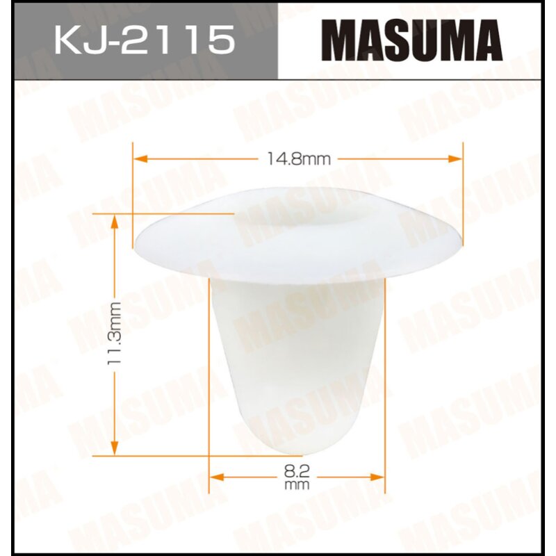 Клипса крепежная MASUMA KJ-2115 (OEM 94222FA010
Клипса крепежная MASUMA KJ-2115 (OEM 94222FA010