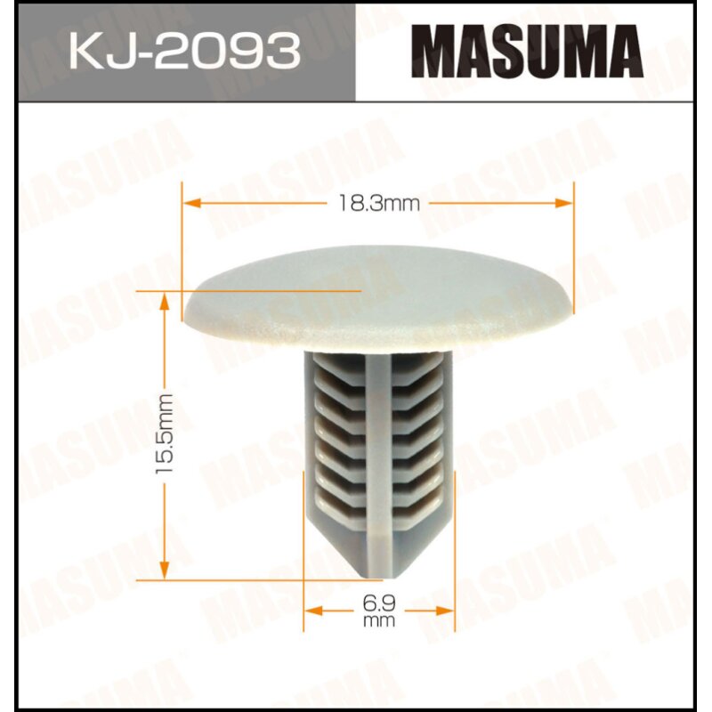 Клипса крепежная MASUMA KJ-2093 салонная серая (OEM 90671-S0D-003ZA
Клипса крепежная MASUMA KJ-2093 салонная серая (OEM 90671-S0D-003ZA