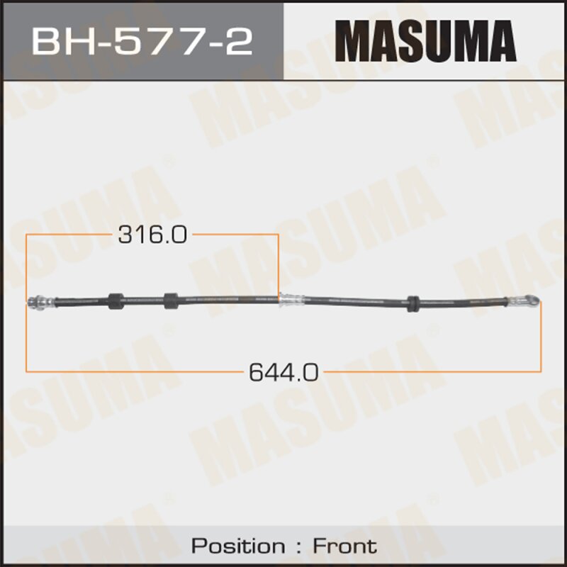 Шланг тормозной "Masuma" M- /front/OUTLANDER/CW5W LH
Шланг тормозной "Masuma" M- /front/OUTLANDER/CW5W LH