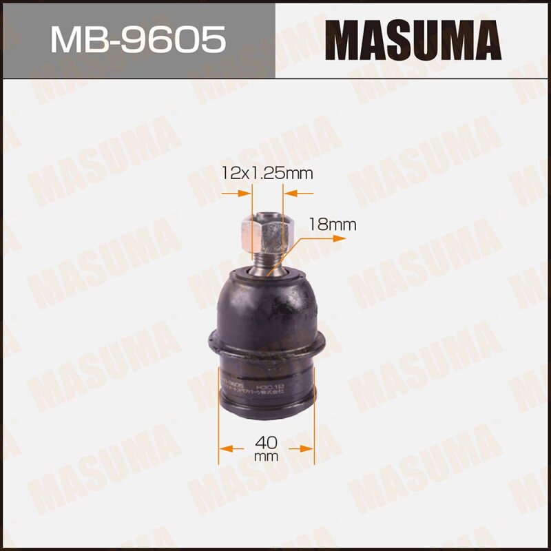 Шаровая опора "Masuma" rear low V65W, V63W, V68W, V73W, V75W, V78W
Шаровая опора "Masuma" rear low V65W, V63W, V68W, V73W, V75W, V78W