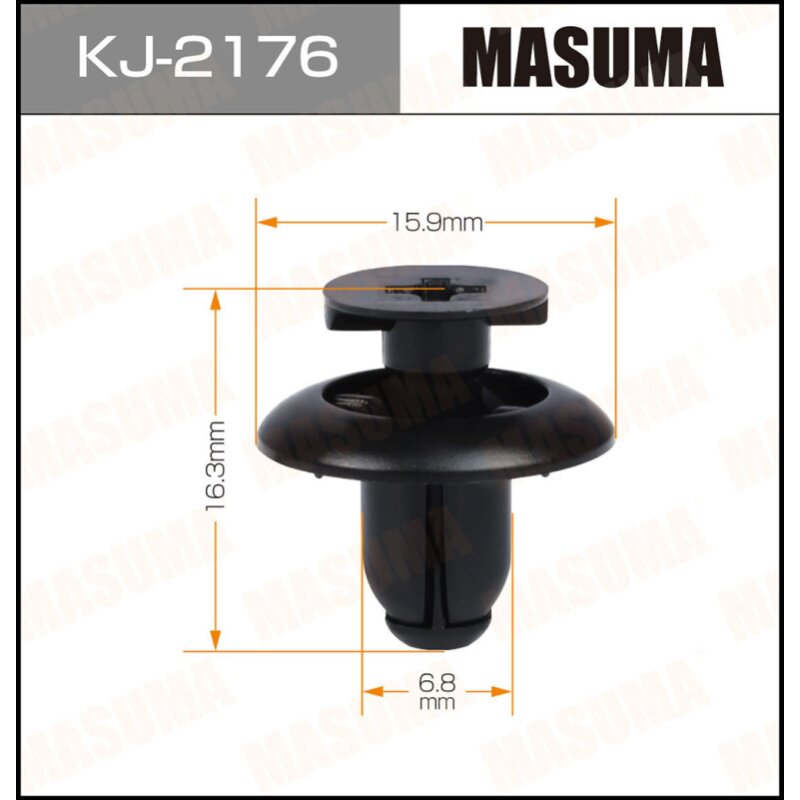 Клипса крепежная MASUMA KJ-2176 (OEM 90467-07146)
Клипса крепежная MASUMA KJ-2176 (OEM 90467-07146)
