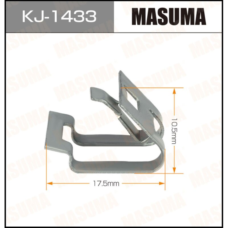Клипса крепежная MASUMA KJ-1433 (OEM 76879-44010
Клипса крепежная MASUMA KJ-1433 (OEM 76879-44010