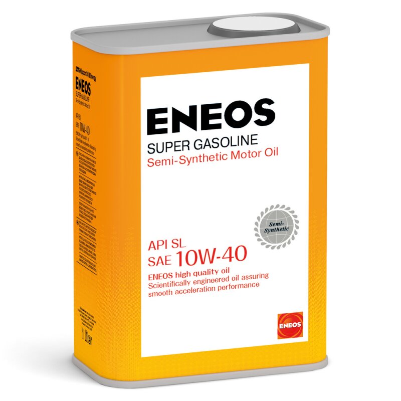 Масло моторное Eneos Super Gasoline 10w40 полусинтетическое, SL, ACEA A3, для бензинового двигателя, 1л, арт. 1354
Масло моторное Eneos Super Gasoline 10w40 полусинтетическое, SL, ACEA A3, для бензинового двигателя, 1л, арт. 1354