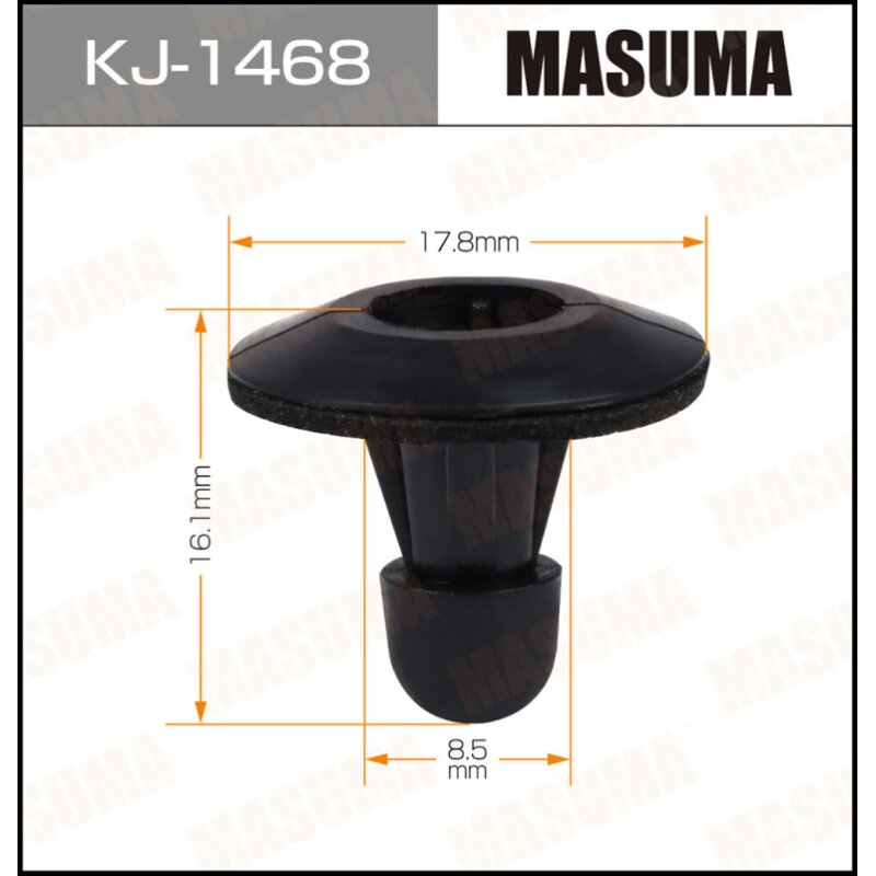Клипса крепежная MASUMA KJ-1468 (OEM 76848-35F00, 76848-54C00)
Клипса крепежная MASUMA KJ-1468 (OEM 76848-35F00, 76848-54C00)