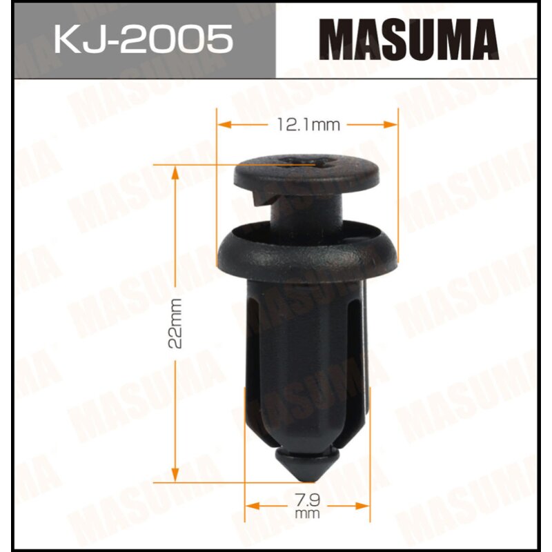 Клипса крепежная MASUMA KJ-2005 салонная черная (OEM 01553-09571)
Клипса крепежная MASUMA KJ-2005 салонная черная (OEM 01553-09571)
