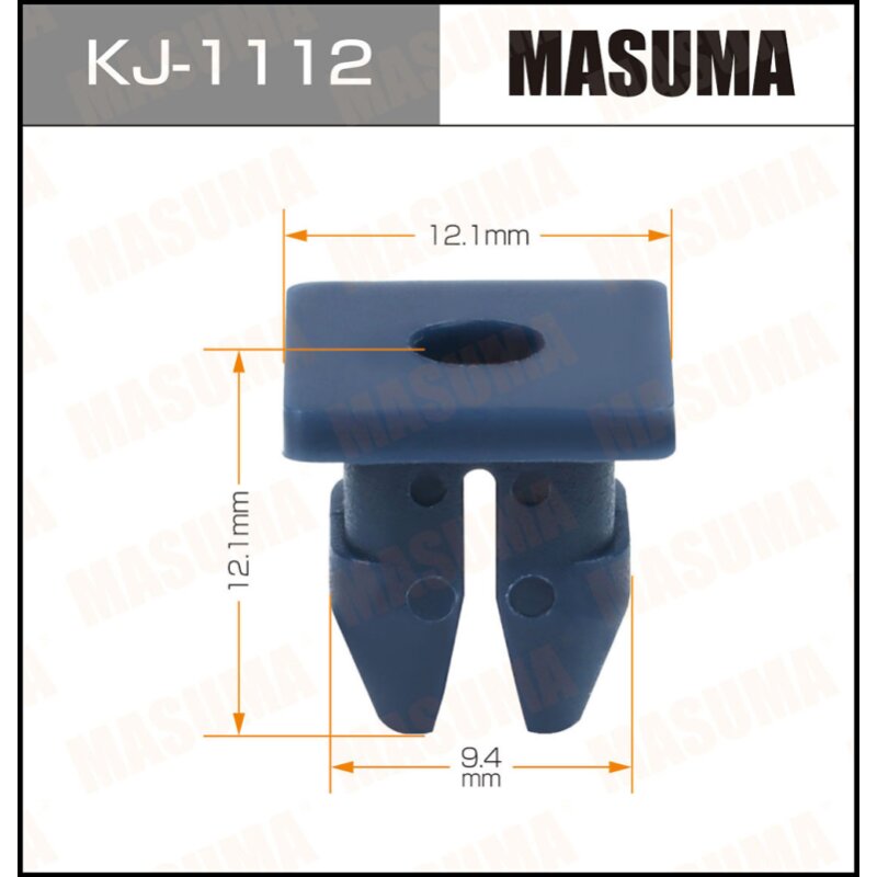 Клипса крепежная MASUMA KJ-1112 (OEM 90189-05050
Клипса крепежная MASUMA KJ-1112 (OEM 90189-05050