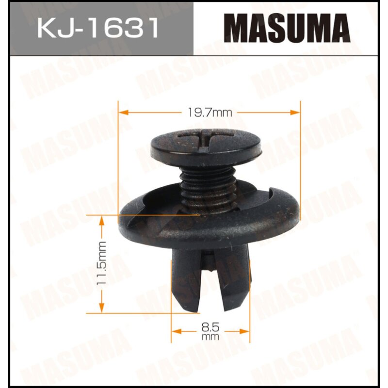 Клипса крепежная MASUMA KJ-1631 (OEM MR280103)
Клипса крепежная MASUMA KJ-1631 (OEM MR280103)