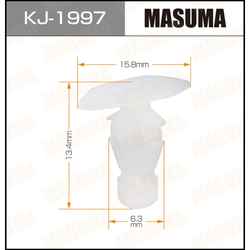 Клипса крепежная MASUMA KJ-1997 (OEM 80850-89900)
Клипса крепежная MASUMA KJ-1997 (OEM 80850-89900)