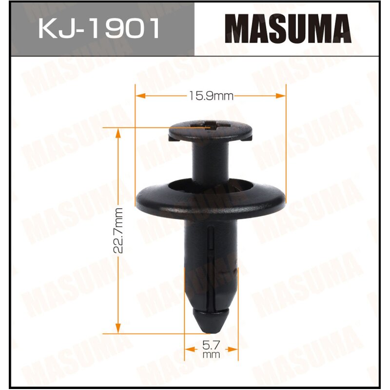 Клипса крепежная MASUMA KJ-1901 (OEM 909140012)
Клипса крепежная MASUMA KJ-1901 (OEM 909140012)