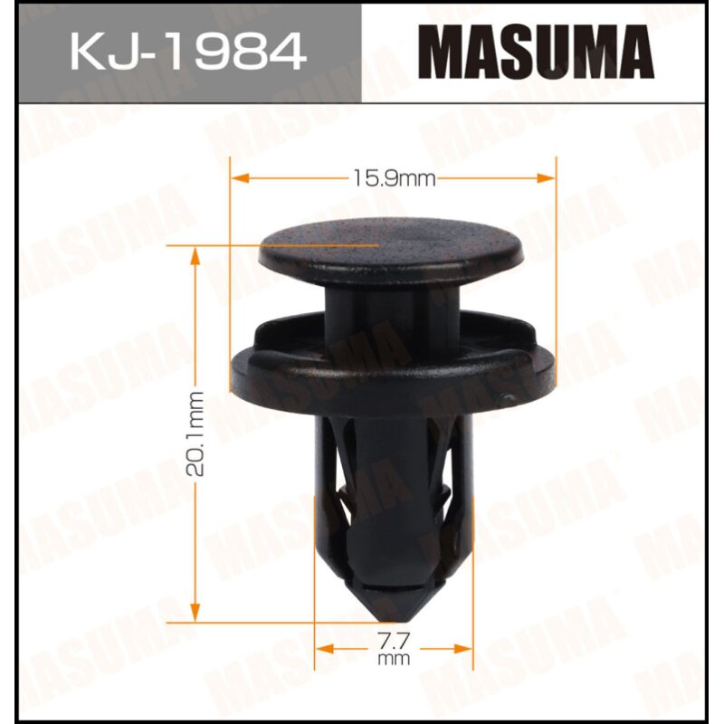 Клипса крепежная MASUMA KJ-1984 (OEM 09409-08327
Клипса крепежная MASUMA KJ-1984 (OEM 09409-08327