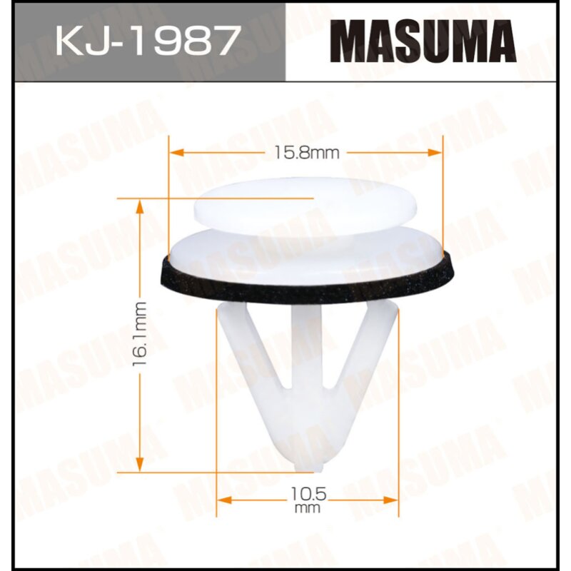 Клипса крепежная MASUMA KJ-1987 (OEM 77259-71B00
Клипса крепежная MASUMA KJ-1987 (OEM 77259-71B00