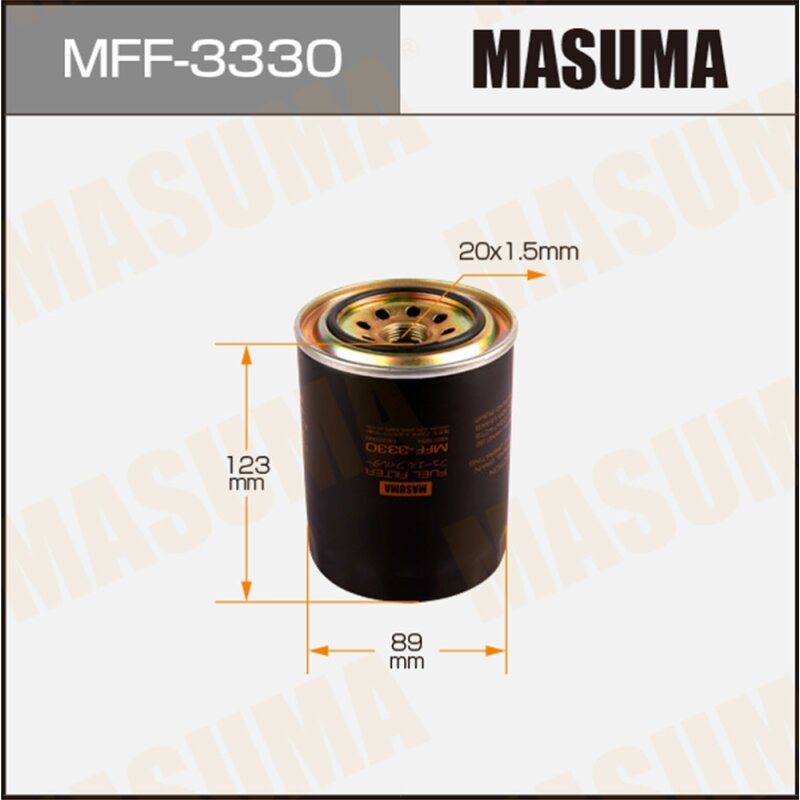 Фильтр топливный Masuma FC-319, арт. MFF-3330
Фильтр топливный Masuma FC-319, арт. MFF-3330