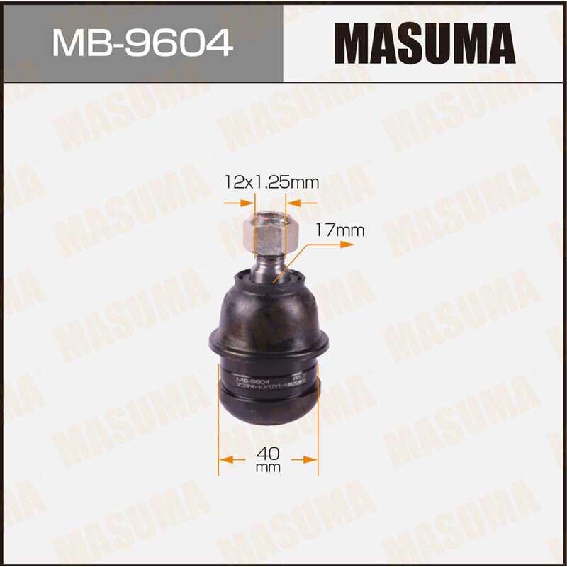 Шаровая опора "Masuma" front low PAJERO IO/ H76W, H77W На 66 нет выемки
Шаровая опора "Masuma" front low PAJERO IO/ H76W, H77W На 66 нет выемки