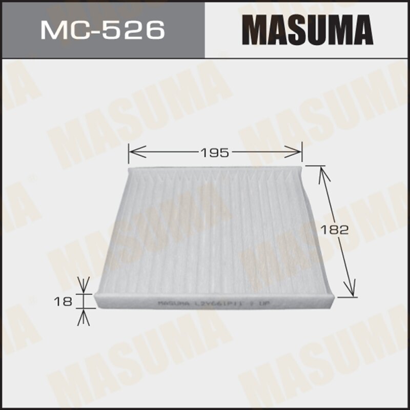 Фильтр салонный Masuma AC-403E, арт. MC-526E
Фильтр салонный Masuma AC-403E, арт. MC-526E