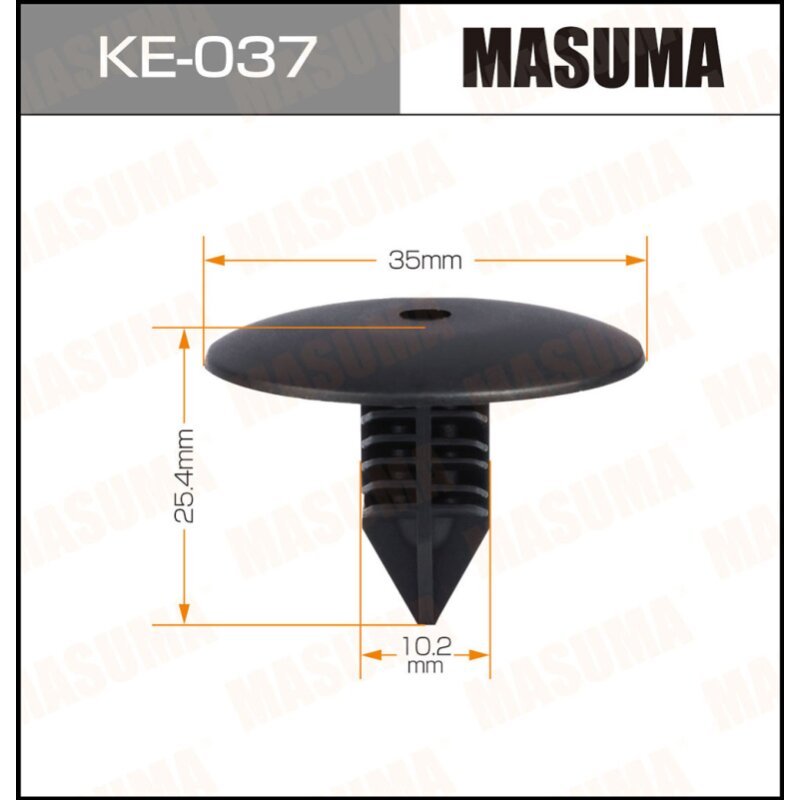 Клипса крепежная MASUMA KE-037 (OEM 7703077435
Клипса крепежная MASUMA KE-037 (OEM 7703077435
