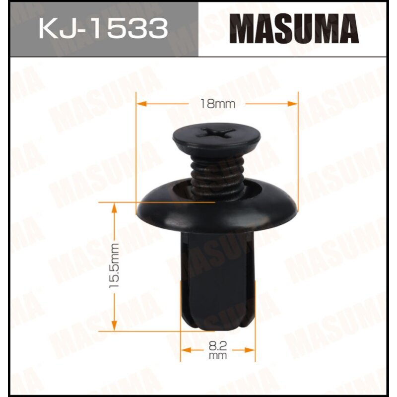 Клипса крепежная MASUMA KJ-1533 (OEM 74999-85P00)
Клипса крепежная MASUMA KJ-1533 (OEM 74999-85P00)
