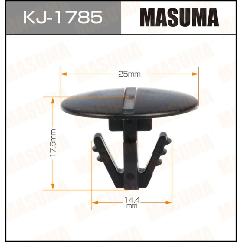 Клипса крепежная MASUMA KJ-1785 (OEM 91532-SR3-003) (стоимость за упаковку 50 шт
Клипса крепежная MASUMA KJ-1785 (OEM 91532-SR3-003) (стоимость за упаковку 50 шт