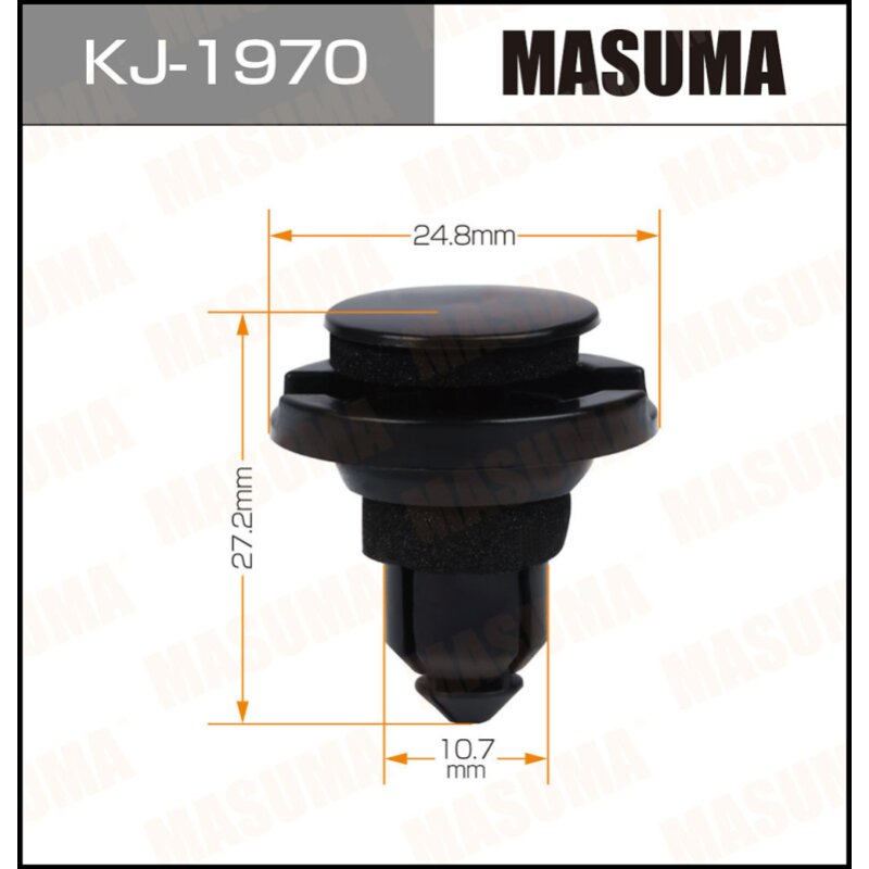 Клипса крепежная MASUMA KJ-1970 (OEM 909140002, 909140055)
Клипса крепежная MASUMA KJ-1970 (OEM 909140002, 909140055)