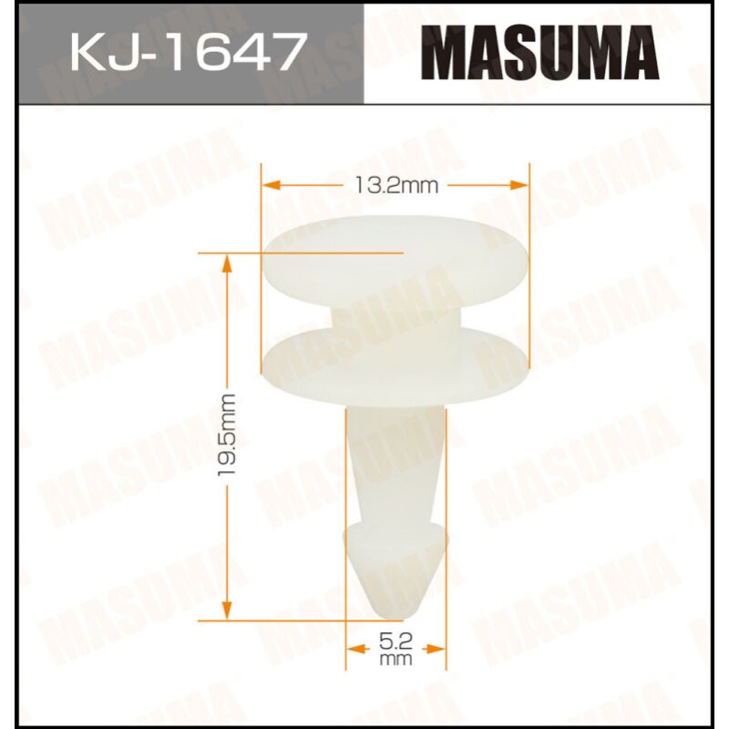 Клипса крепежная MASUMA KJ-1647 (OEM MR248124
Клипса крепежная MASUMA KJ-1647 (OEM MR248124