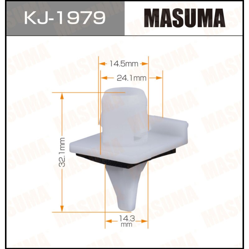 Клипса крепежная MASUMA KJ-1979 (OEM 91059FC110)
Клипса крепежная MASUMA KJ-1979 (OEM 91059FC110)