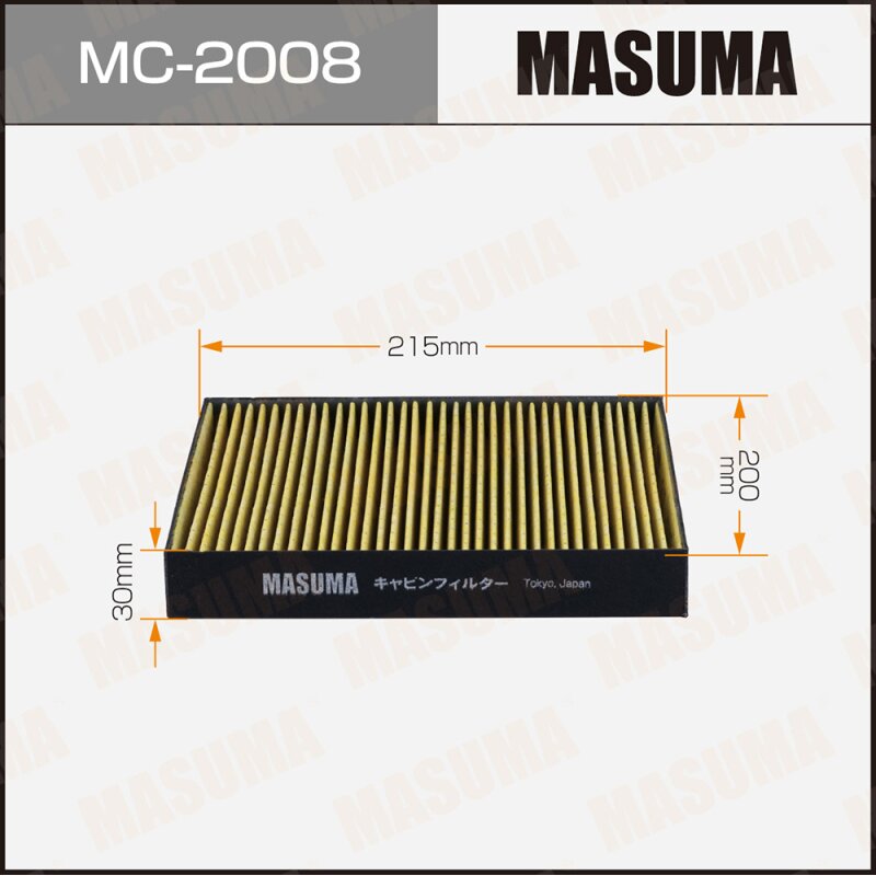 Фильтр салонный Masuma, арт. MC-2008
Фильтр салонный Masuma, арт. MC-2008