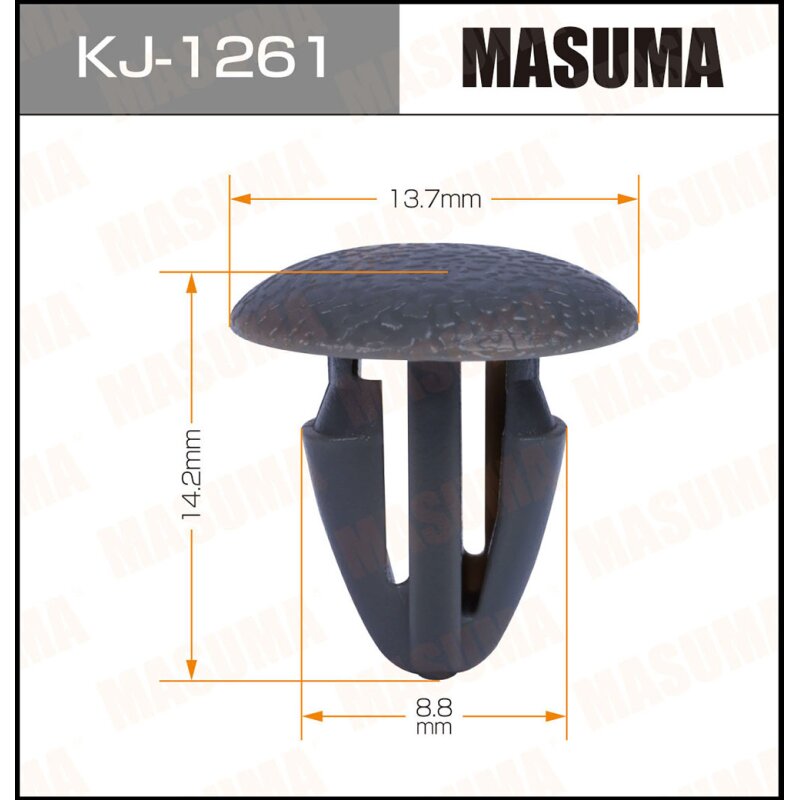 Клипса крепежная MASUMA KJ-1261 (OEM 90467-07053-23
Клипса крепежная MASUMA KJ-1261 (OEM 90467-07053-23