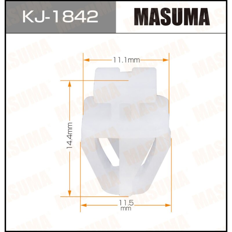 Клипса крепежная MASUMA KJ-1842 (OEM 72431-S2X-003)
Клипса крепежная MASUMA KJ-1842 (OEM 72431-S2X-003)