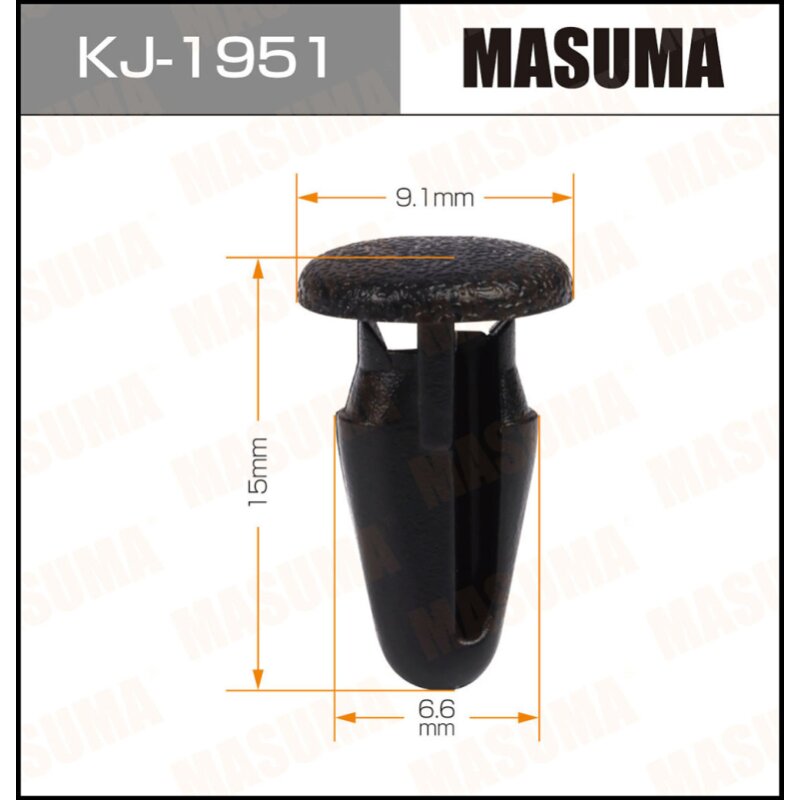 Клипса крепежная MASUMA KJ-1951 (OEM 90331GA090
Клипса крепежная MASUMA KJ-1951 (OEM 90331GA090