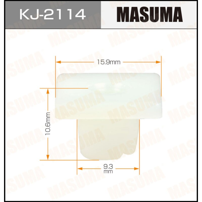 Клипса крепежная MASUMA KJ-2114 (OEM 909300014
Клипса крепежная MASUMA KJ-2114 (OEM 909300014