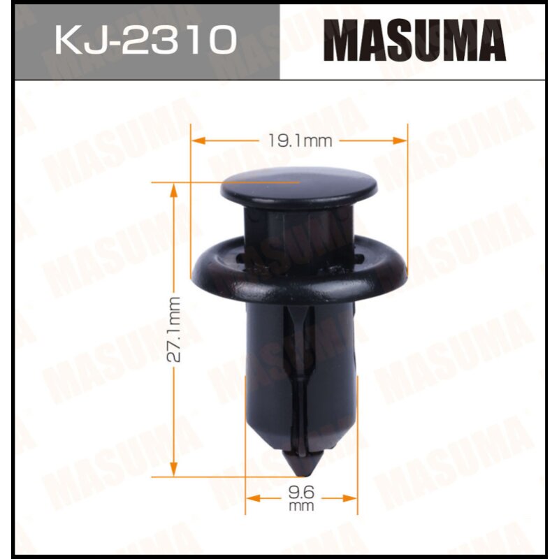 Клипса крепежная MASUMA KJ-2310 (OEM GD7A-50-EA1)
Клипса крепежная MASUMA KJ-2310 (OEM GD7A-50-EA1)
