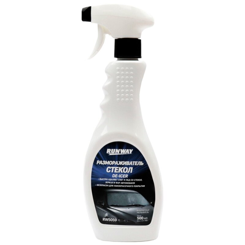Размораживатель Runway для стекол, спрей, 500мл
Размораживатель Runway для стекол, спрей, 500мл