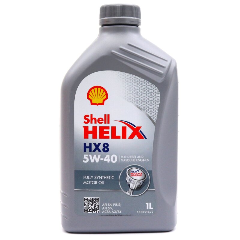 Масло моторное Shell Helix HX8 5w40 синтетическое, SN/SN PLUS/CF, ACEA A3/B3/B4, универсальное, 1л
Масло моторное Shell Helix HX8 5w40 синтетическое, SN/SN PLUS/CF, ACEA A3/B3/B4, универсальное, 1л