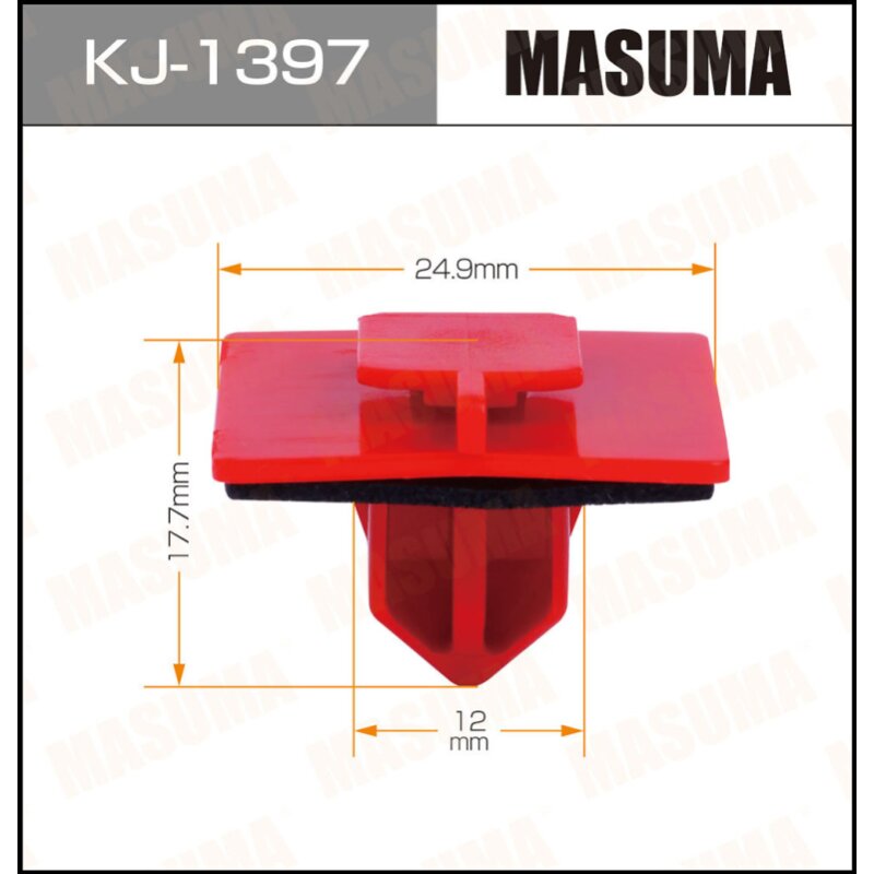 Клипса крепежная MASUMA KJ-1397 (OEM 90467-12072)
Клипса крепежная MASUMA KJ-1397 (OEM 90467-12072)