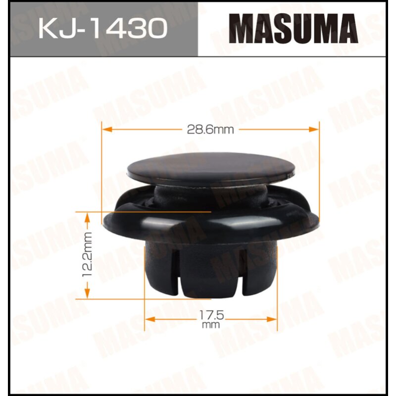 Клипса крепежная MASUMA KJ-1430 (OEM 90467-18015) (стоимость за упаковку 50 шт
Клипса крепежная MASUMA KJ-1430 (OEM 90467-18015) (стоимость за упаковку 50 шт